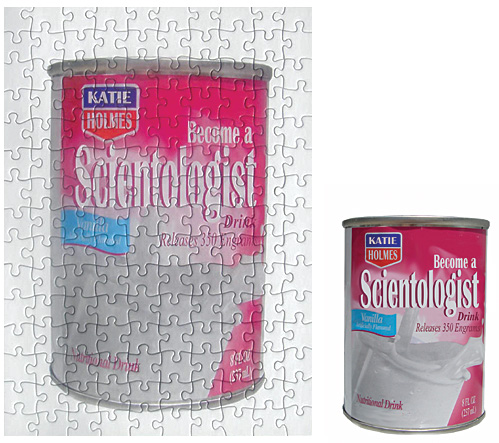 Katie Holmes Scientology Drink Puzzle